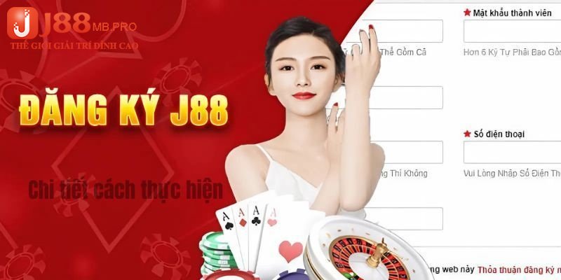 Cách cung cấp thông tin để tạo tài khoản cá cược tại J88